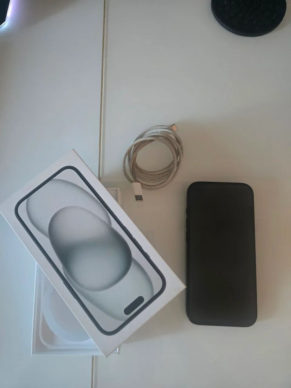 iPhone 15 128GB Preto | Completo com Caixa e Cabo - Foto 2