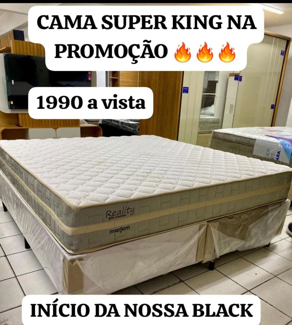 Promocao de Cama super king com molas ensacadas 