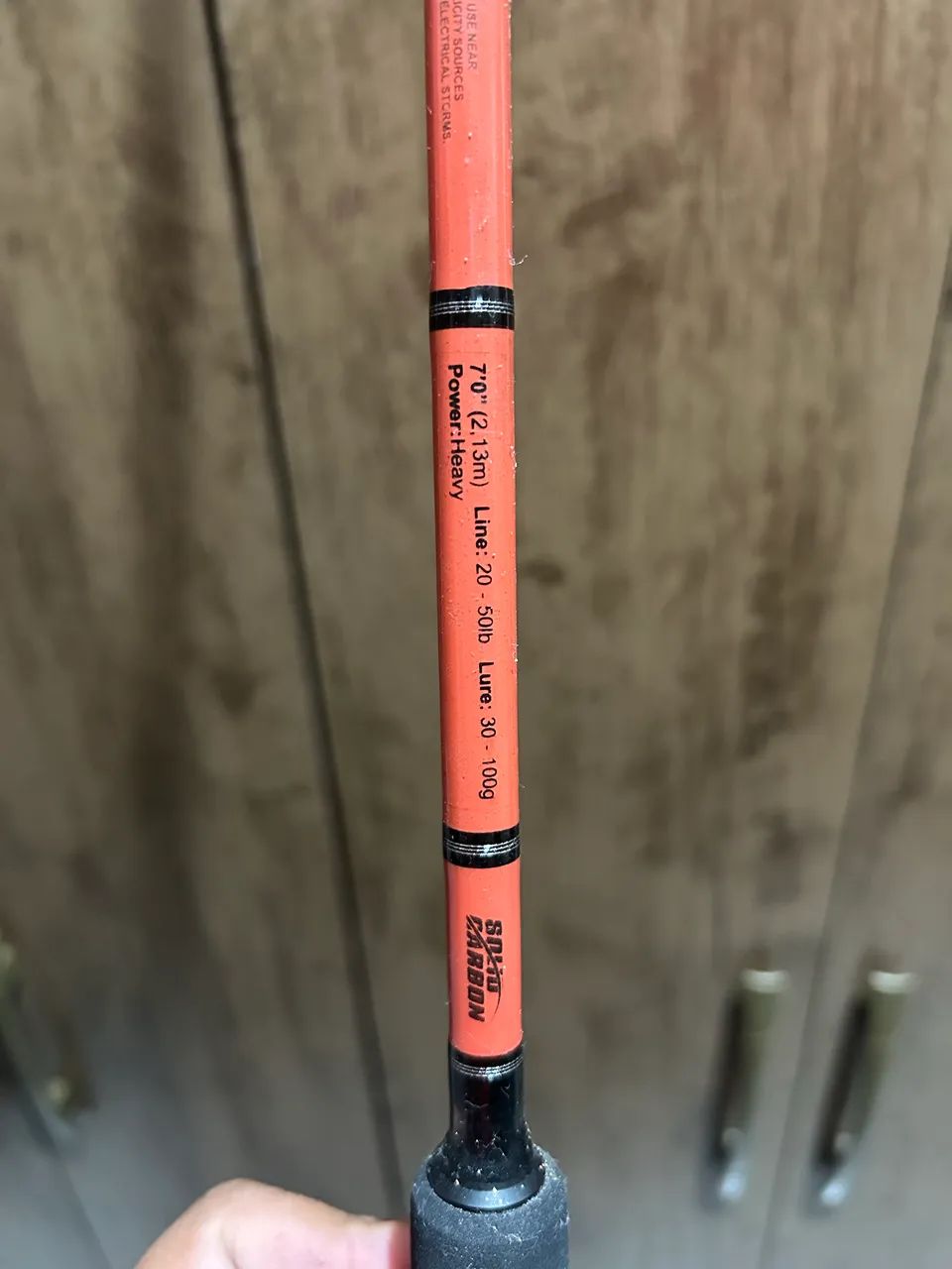 Vara Para Molinete Marine Venza BG 2 Partes Carbono 2,13m 20-50 Lbs - Foto 2