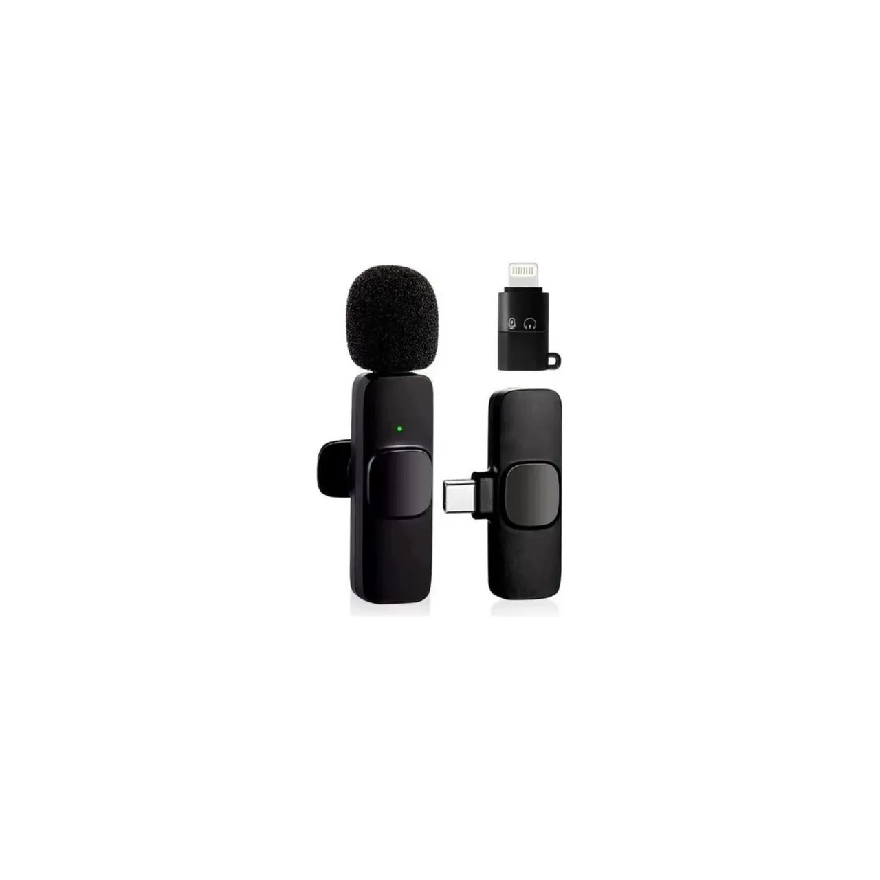 Microfone de lapela sem fio Dotcell - Preto - Foto 4