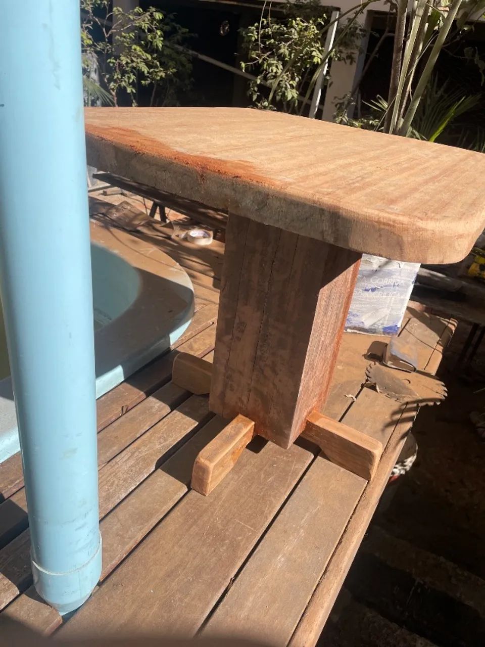 mesa rustica de centro de peroba rosa - Foto 2