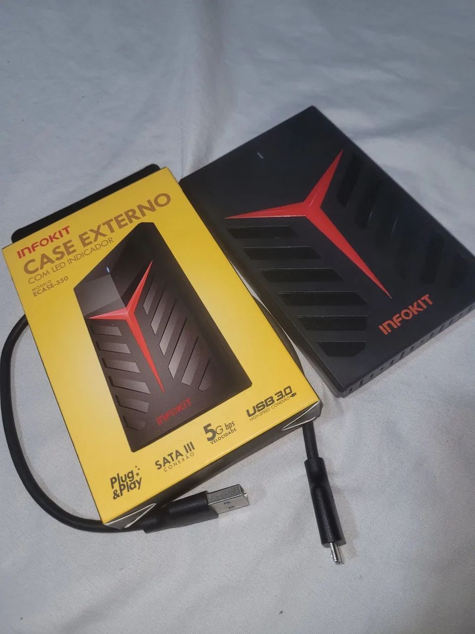 HD EXTERNO 1 TB e Case USB 3.0 - Ideal para PS3, PS4, Xbox 360 e Xbox One - Foto 3