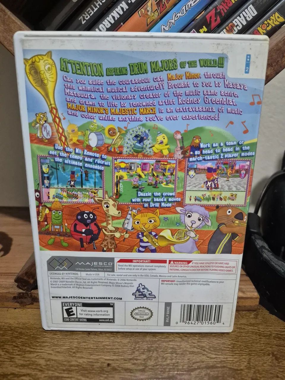 Major minors majestic march - Nintendo wii original  - Foto 2