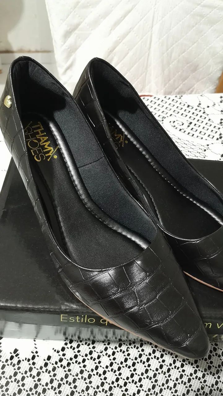 Sapato scarpin croco - Foto 3