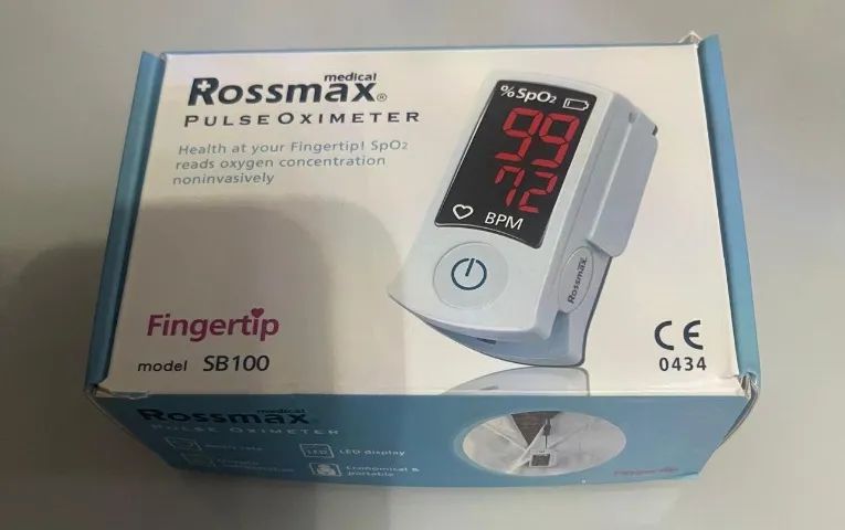 Oxímetro de Pulso Rossmax SB100 - Produto novo, na Caixa.