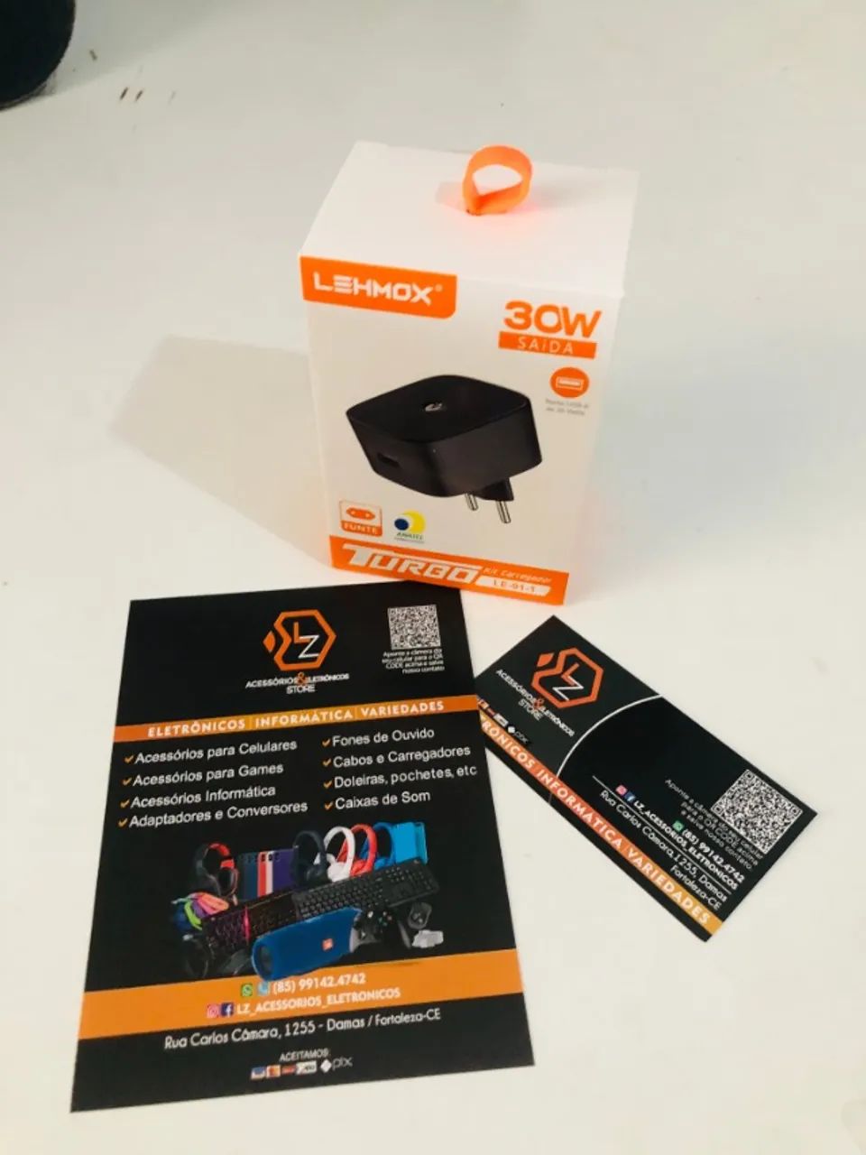 Fonte Carregador Turbo LEHMOX de 30W