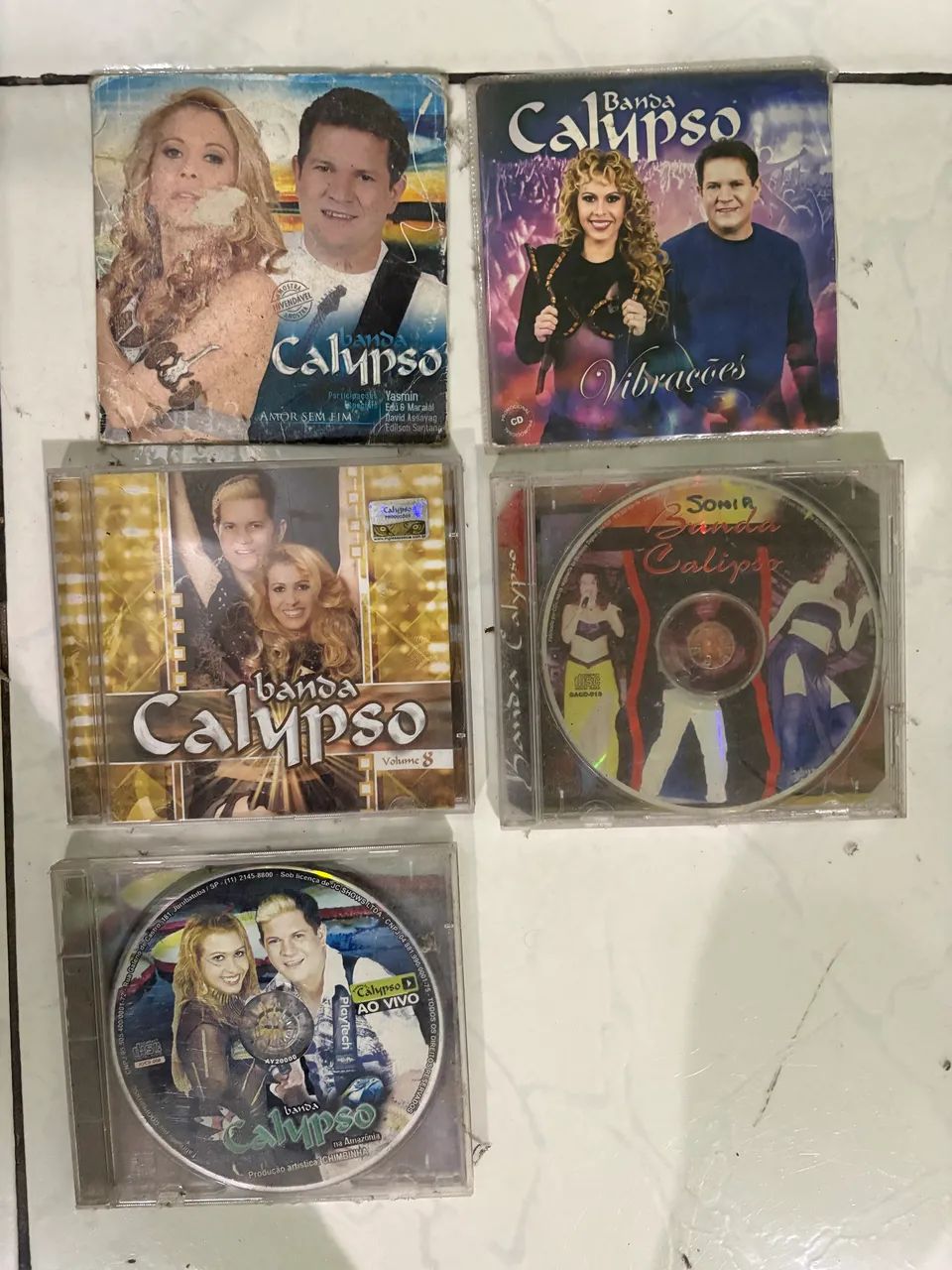 Dvds e CDs BANDA CALYPSO para colecionador.