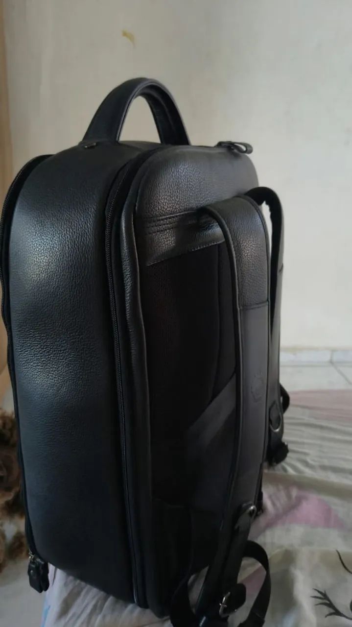 Mochila de couro legítimo Bennemann