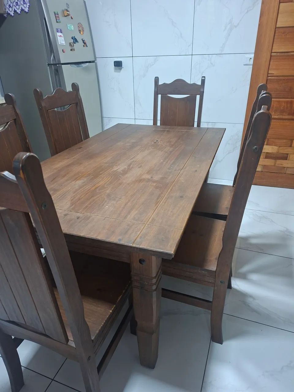 Mesa de Madeira 6 lugares ótimo estado - Foto 2