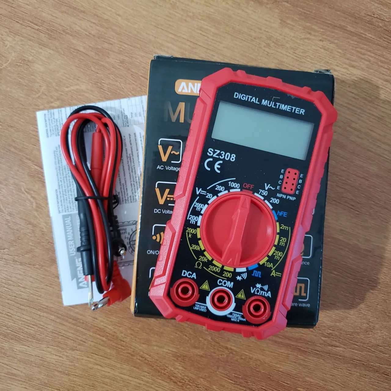 Mini Multímetro SZ308 Aneng Compacto 9v