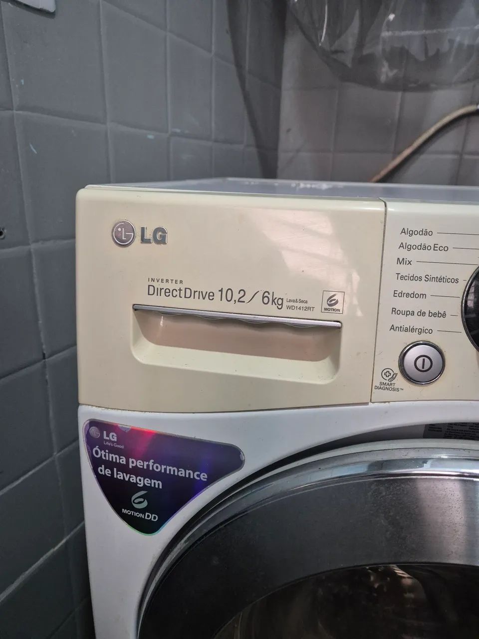 Lava e seca LG, garantia de três meses nas peças, mas não pôr mal uso  - Foto 4