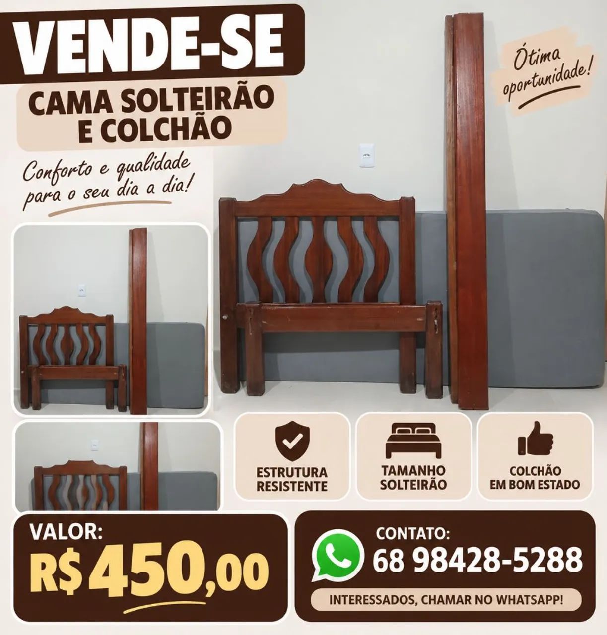 Vende-se casa Solteirão