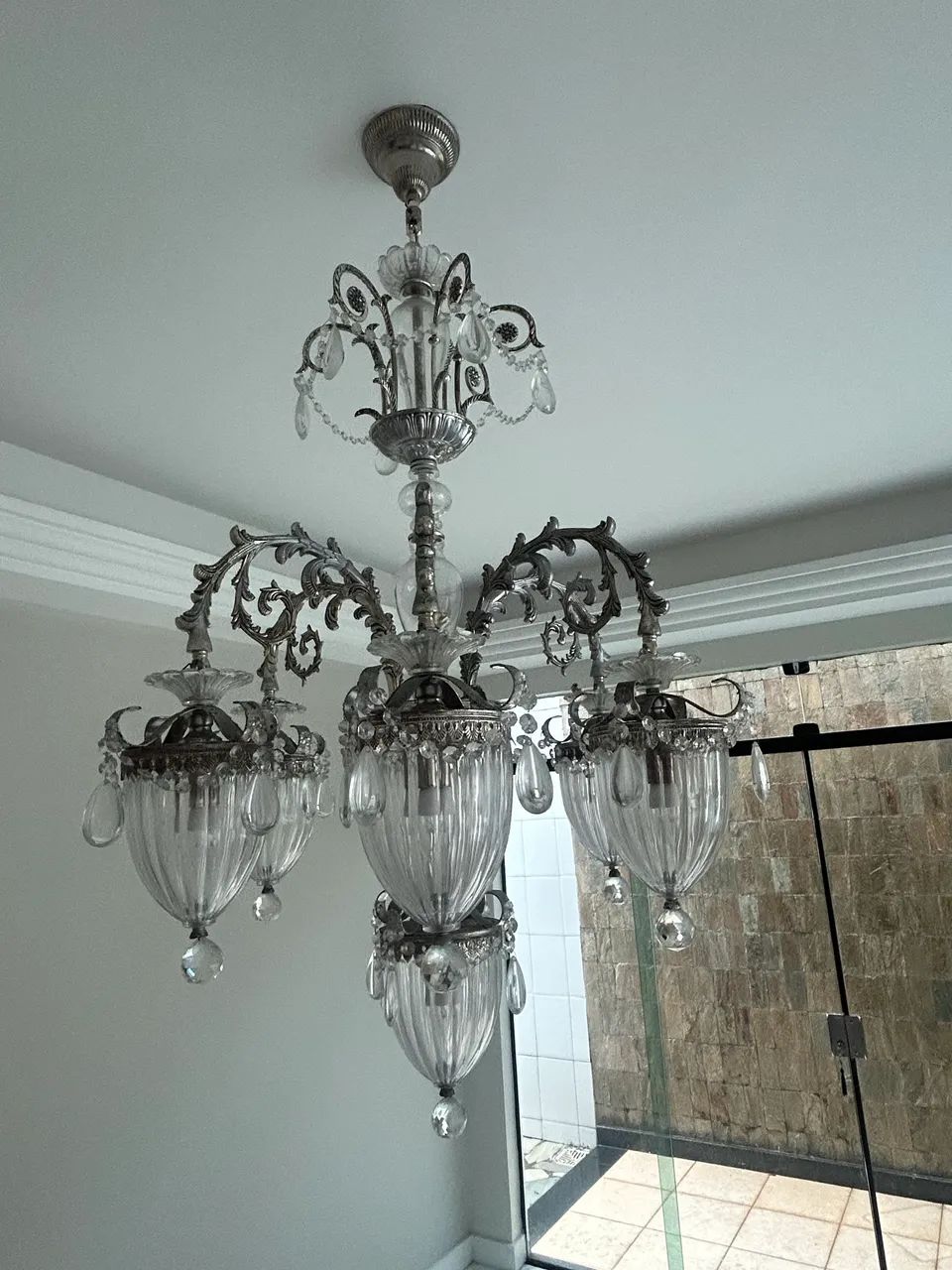 Lustre clássico de cristal (Louis XV/Rococó) - Foto 4