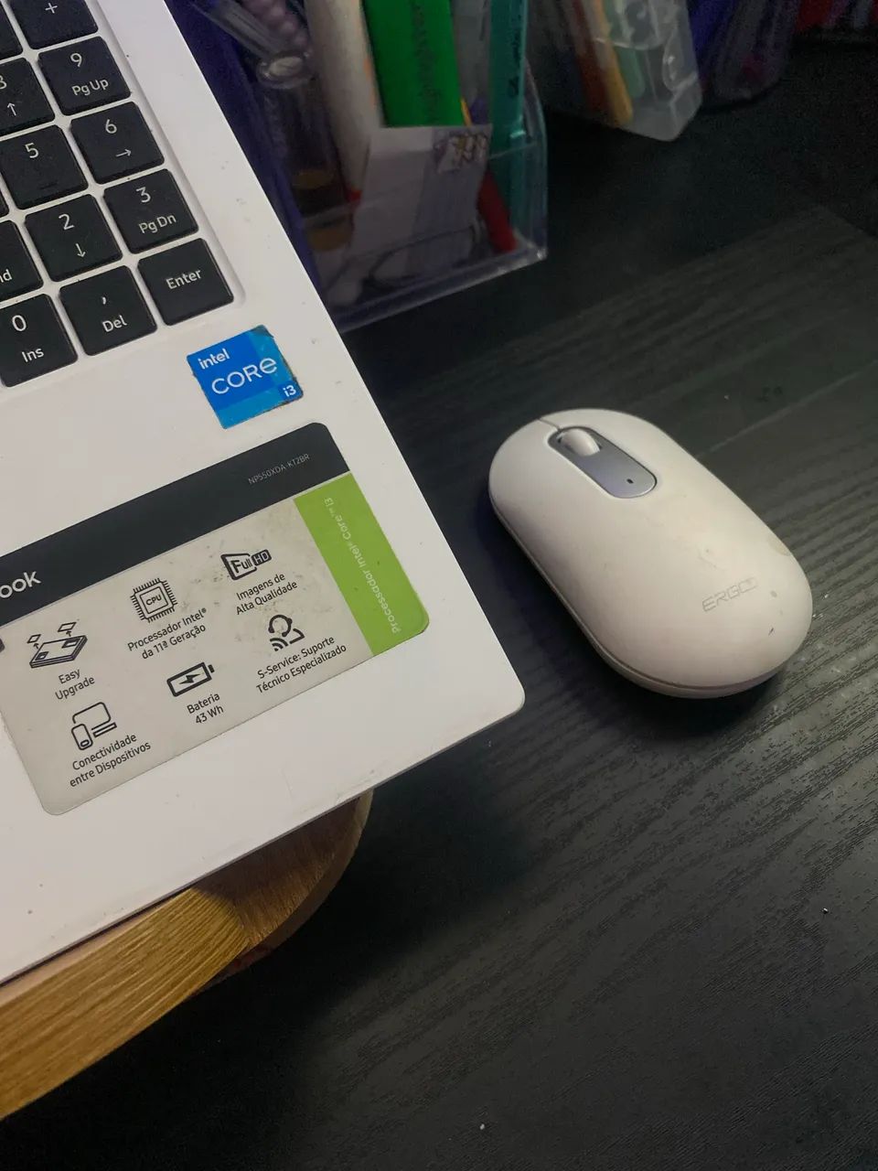 Notebook Samsung Branco I3 11ª Geração + SSD NVMe + Mouse Sem Fio | Excelente Estado - Foto 3