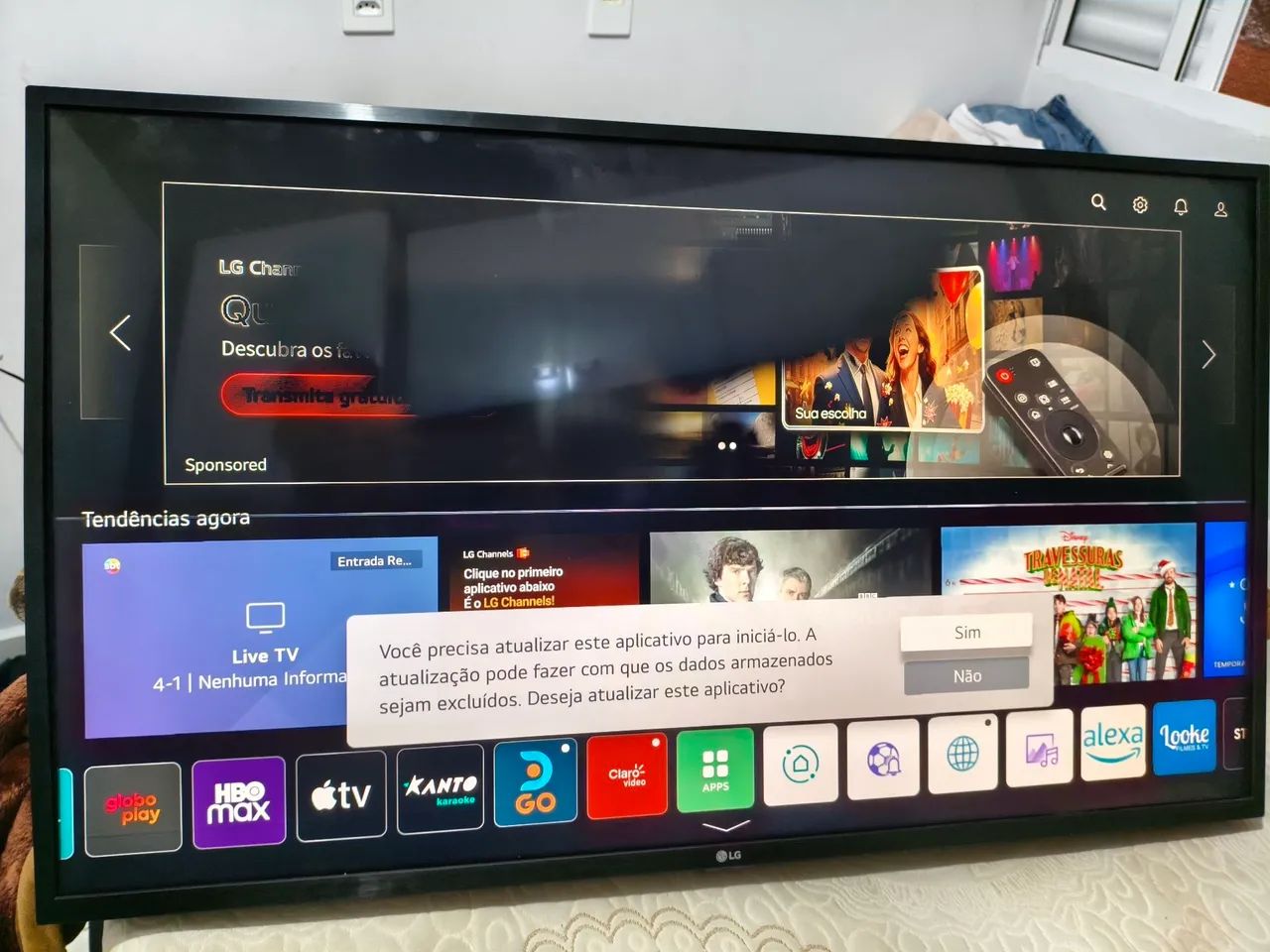 TV 50 polegadas LG com defeito na tela - Foto 3