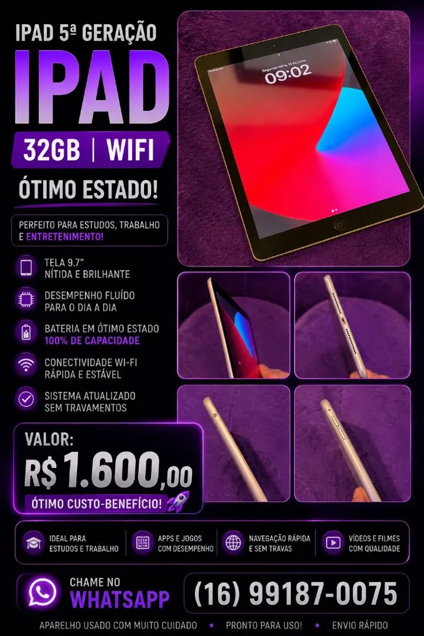 Ipad 5 geração top top top