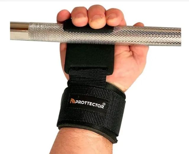 Strap Gancho com Munhequeira para Levantamento de Peso - Foto 4