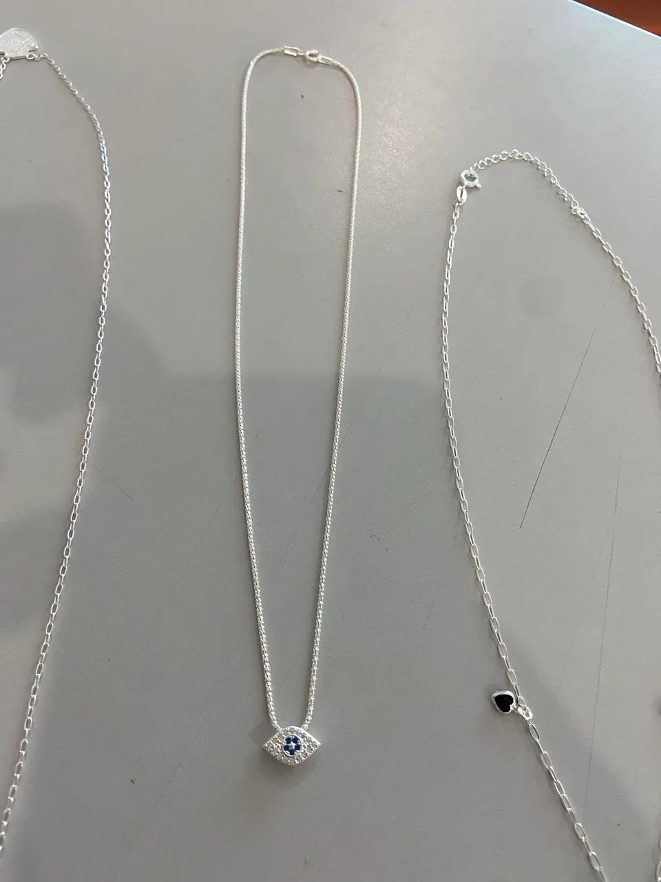 Cordão e brinco prata 925 - Foto 3