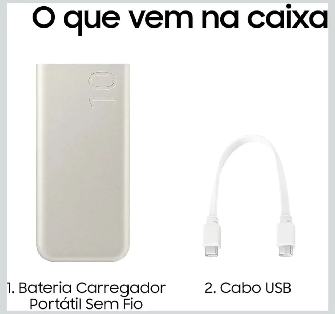 Bateria Externa Samsung 10000mAh 25W Super rápida Portátil NOVA LACRADA - Foto 4