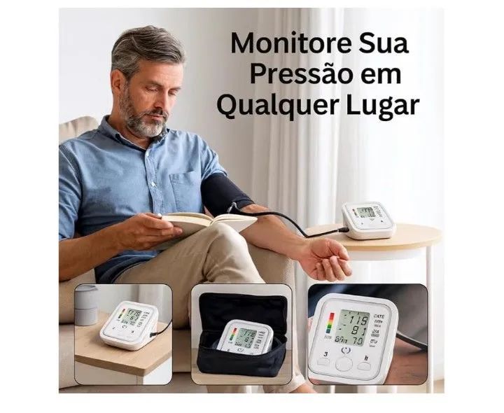 Aparelho de pressão digital de braço com detector arritmia e memória. - Foto 3