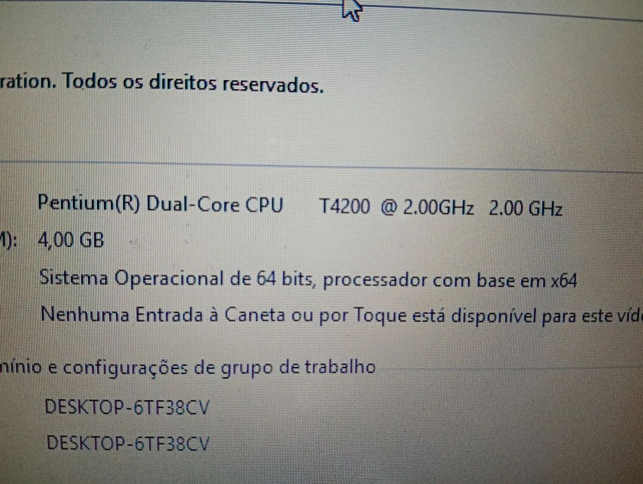 Notebook COMPAQ. Pentium Dual Core. 4 GB de memória. HD de 500 GB. Funcionando. - Foto 4