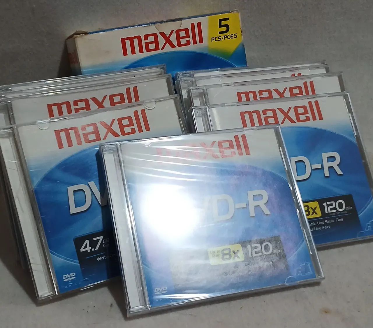 Lote com 9 discos de DVD-R para gravação  - Foto 2
