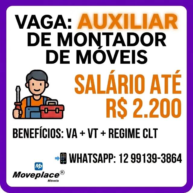 Auxiliar de Montador de Móveis