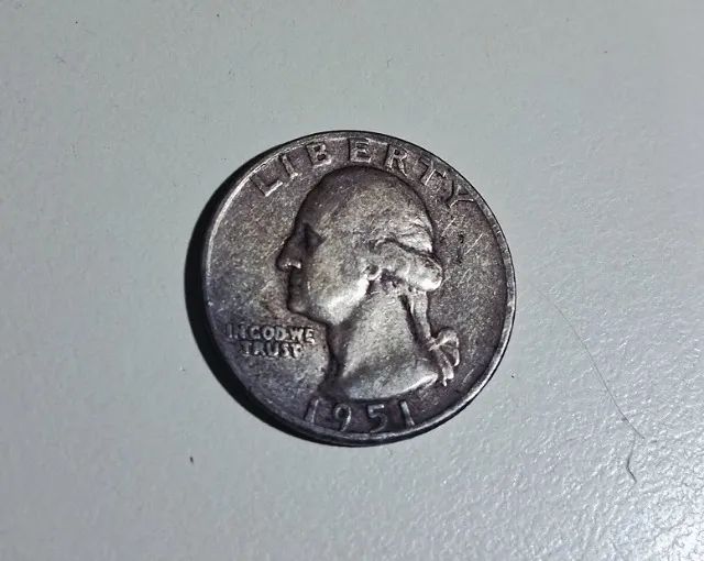 Moedas Quarter Dollar De 1945 E 1951 Prata - Foto 5