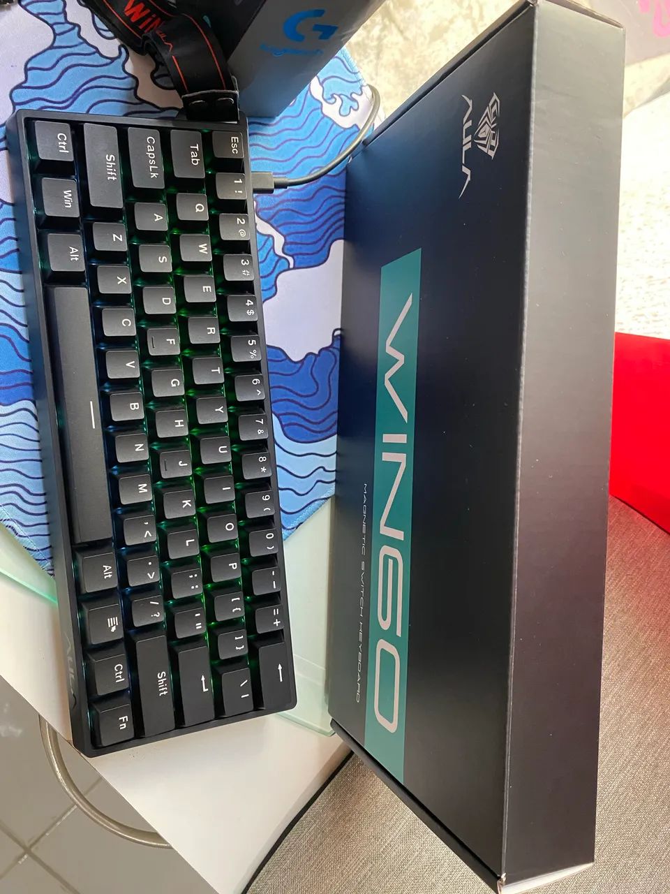 KIT TECLADO E MOUSE + HEADSET - Foto 4