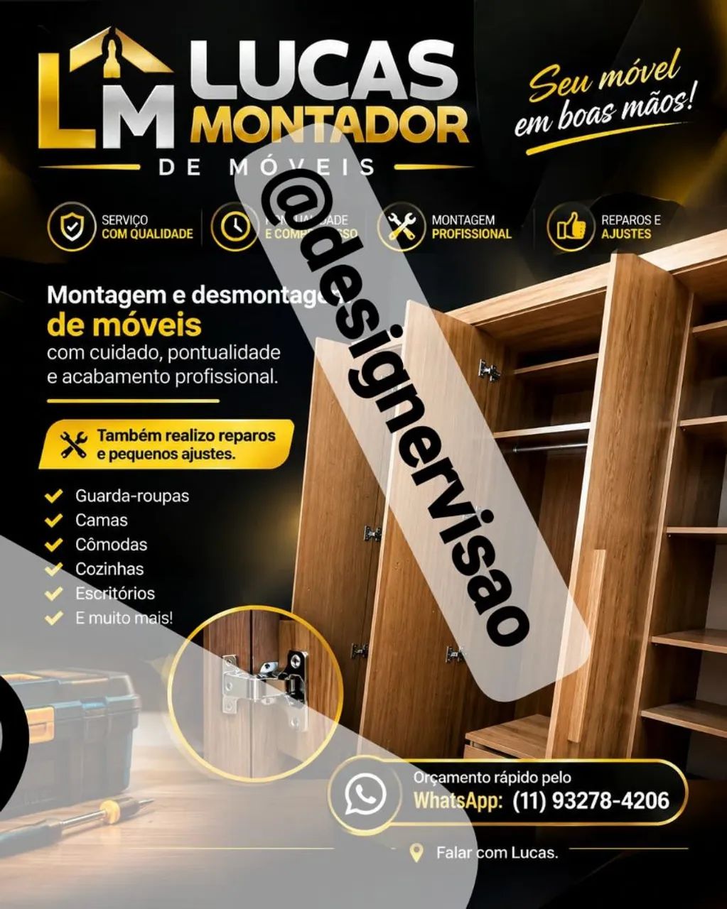 Montagem de móveis e reparos 
