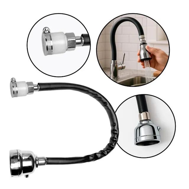 Extensor de Torneira Flexível com Arejador