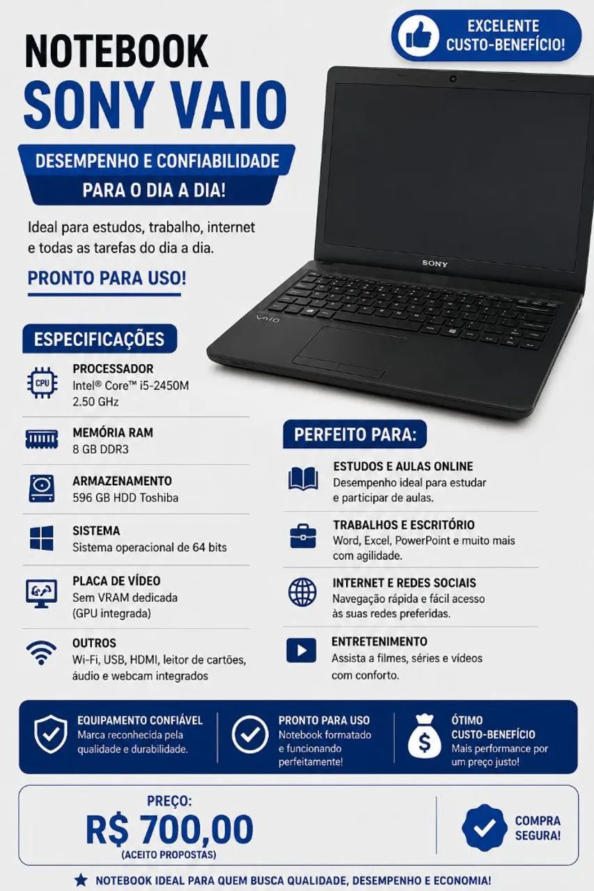 Notebook Sony Vaio - Foto 5