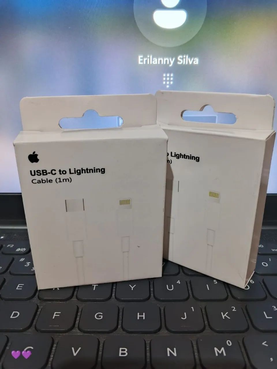 Cabo Apple USB-C para Lightning (1m) - Novo Na Caixa
