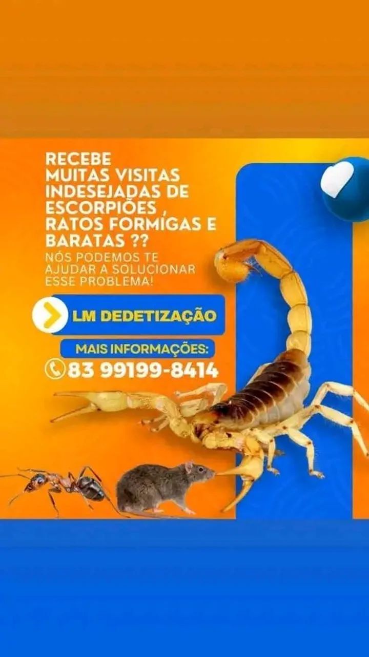 Dedetização residencial e comercial 