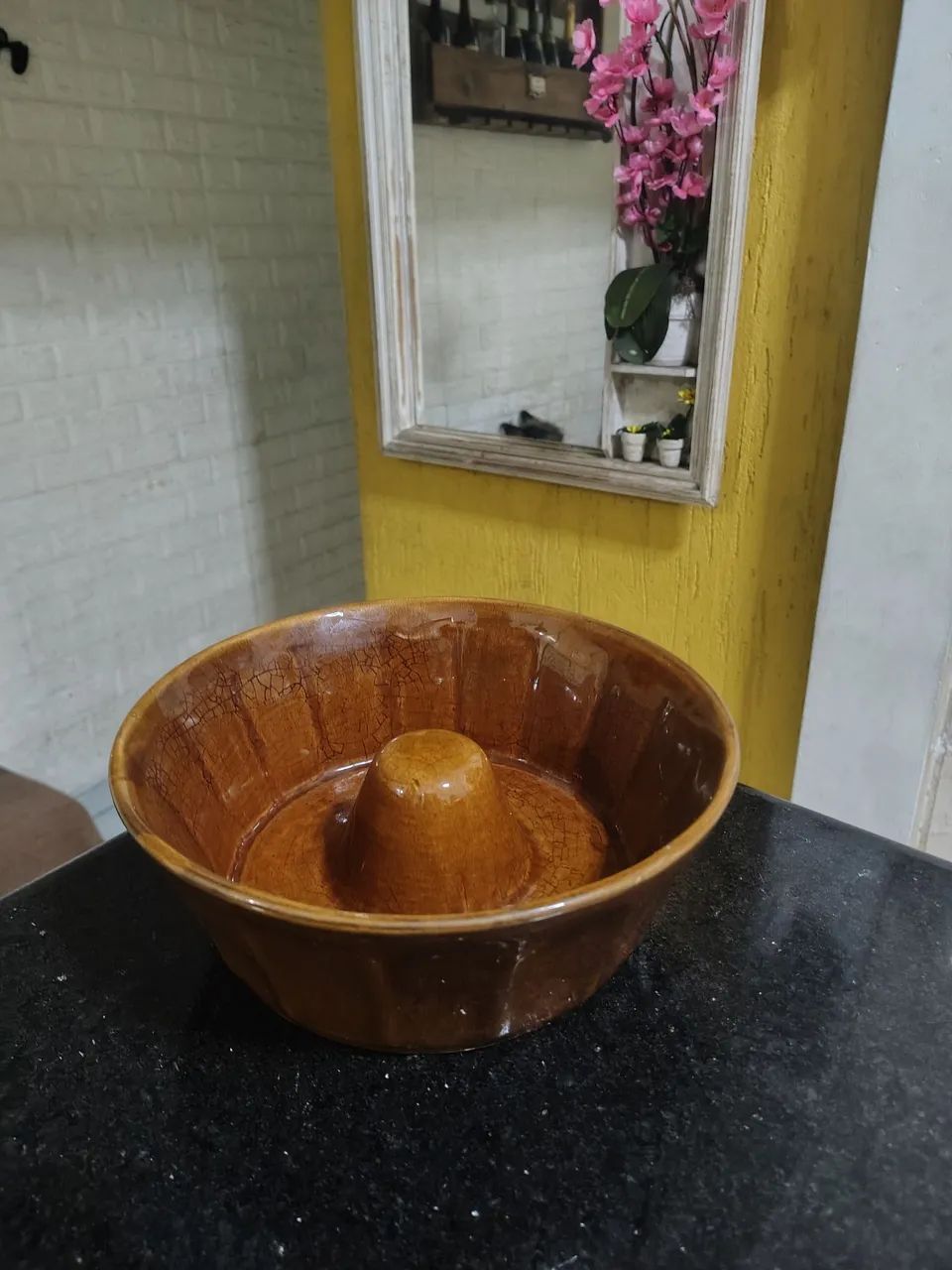 Forma de bolo cerâmica antiga - Foto 2