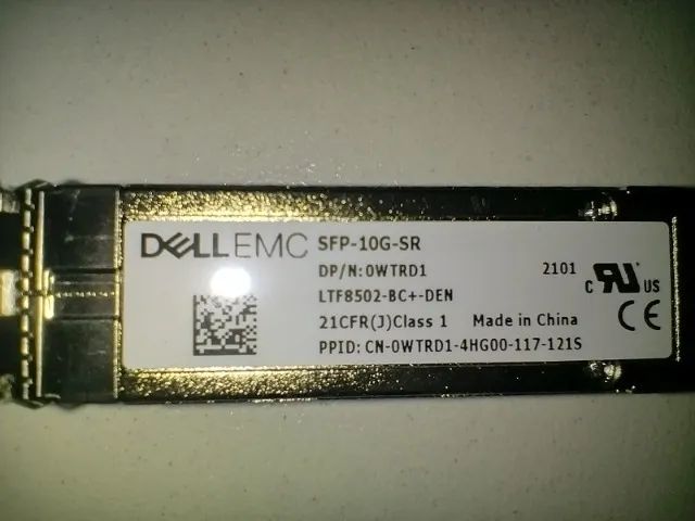 KIT COM 5 MODULO DELL EMC SFP-10G-SR LTF8502-BC+-DEN