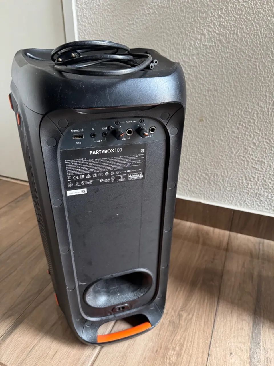 Caixa de Som JBL PartyBox 100 - Potente e Original  - Foto 3