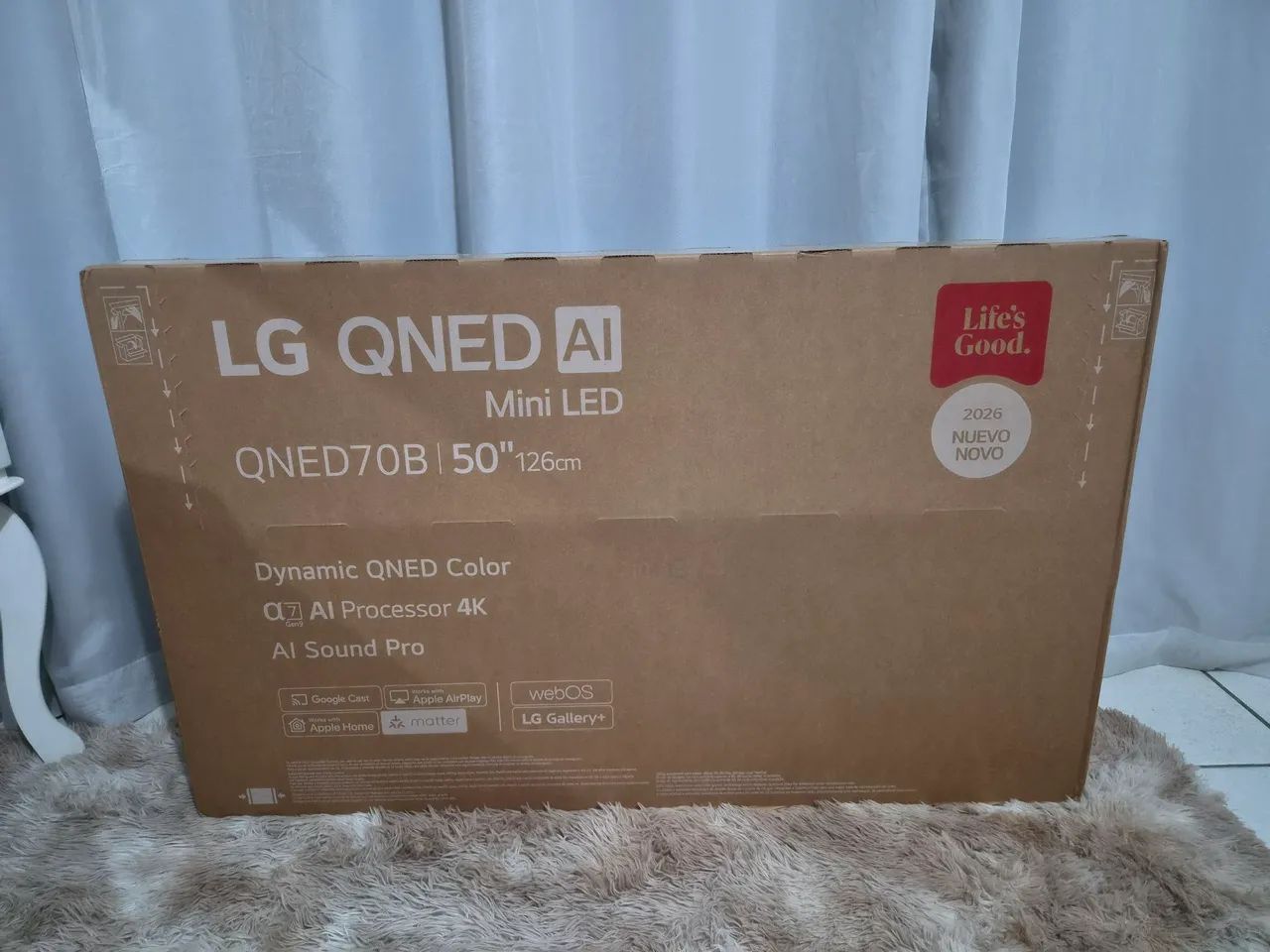 vendo tv smart LG QNED 50 polegadas nova lacrada nunca foi usada abro testo na hora 