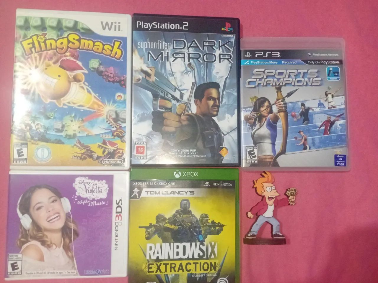 KIT 5 JOGOS ORIGINAIS + 1 TOTEM FUTURAMA