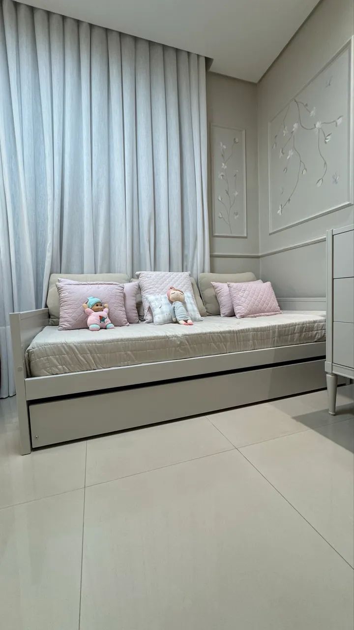 Cama de solteiro + auxiliar 