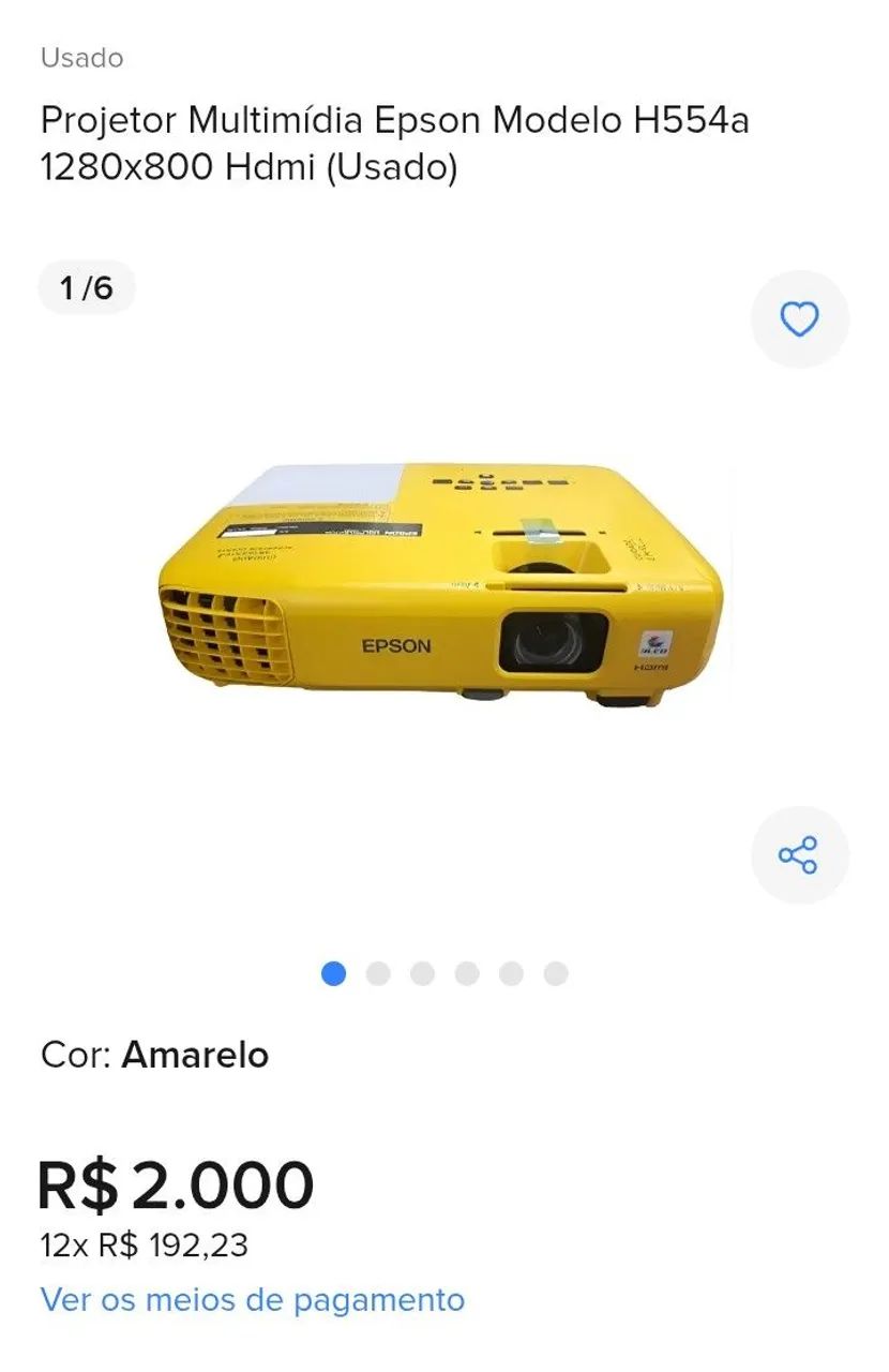 Vendo ou troco projetor epson  - Foto 2