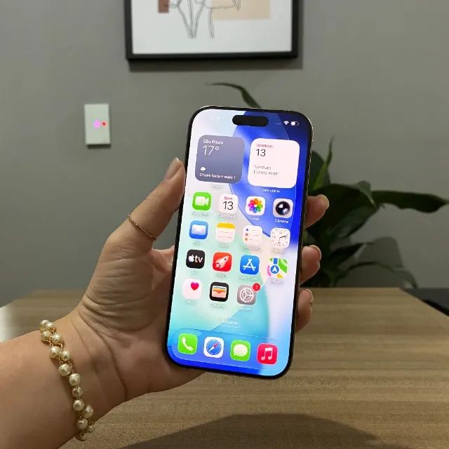 iPhone 16 Pro 128GB Gold - Original - Bateria 86% - Celulares e
