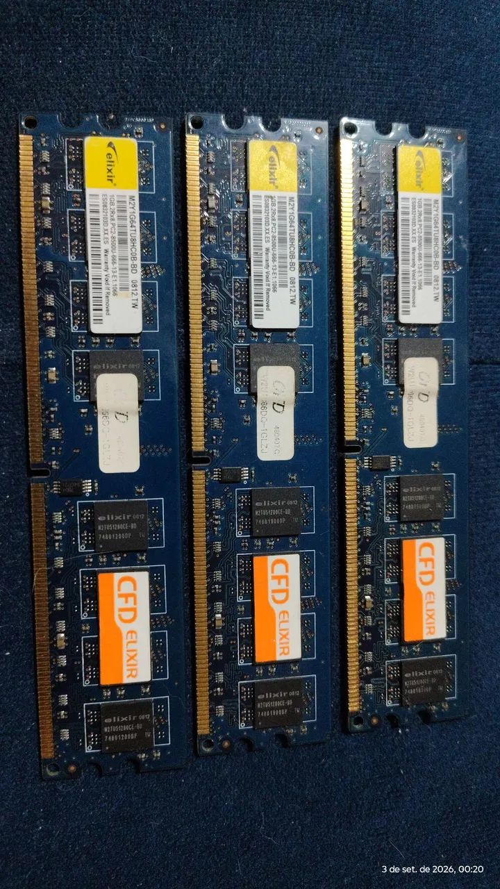 3 Memórias RAM 