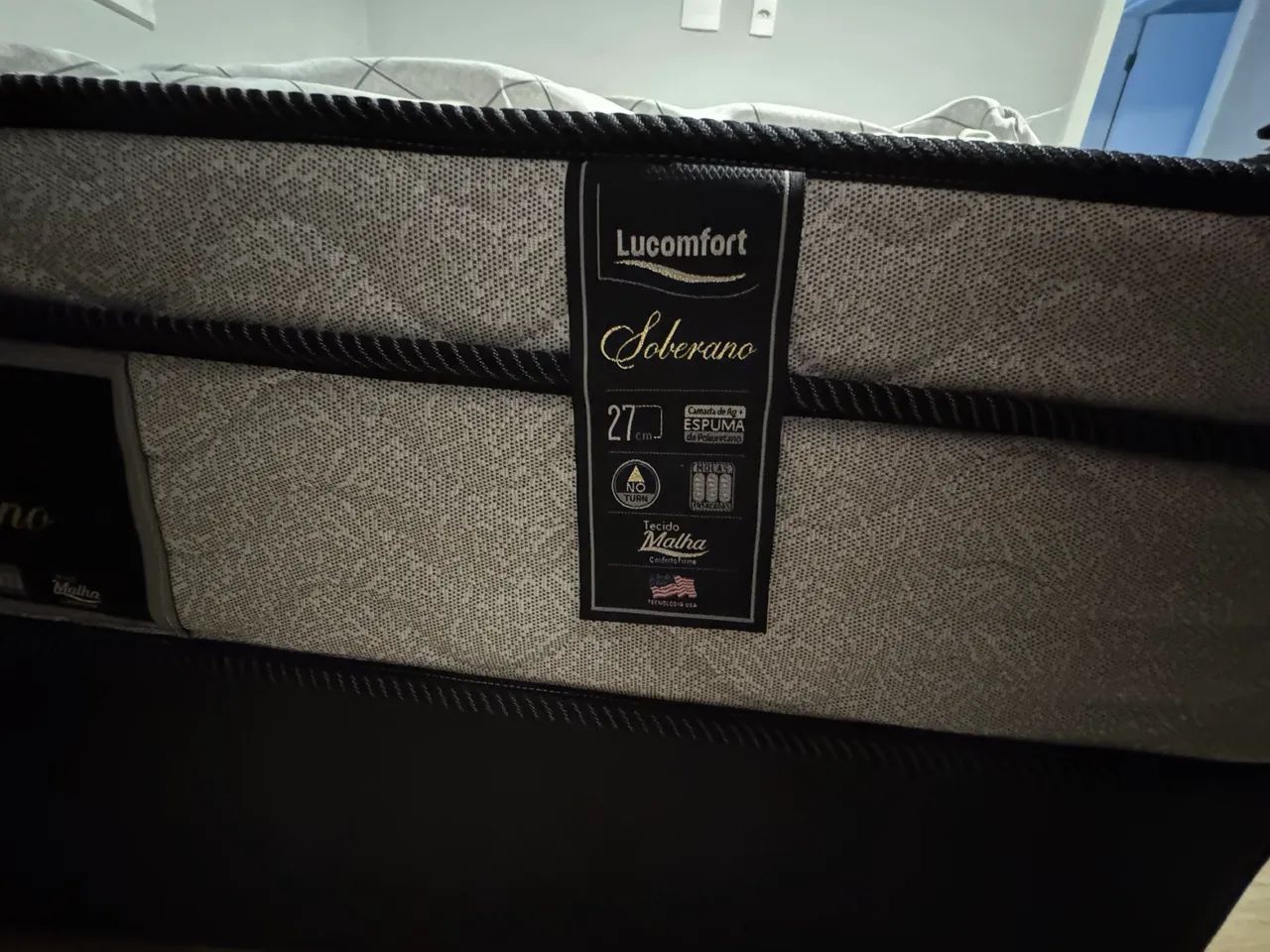 Colchão Casal Molas Pocket Soberano Luflex 27x138x188 com box  - Foto 4