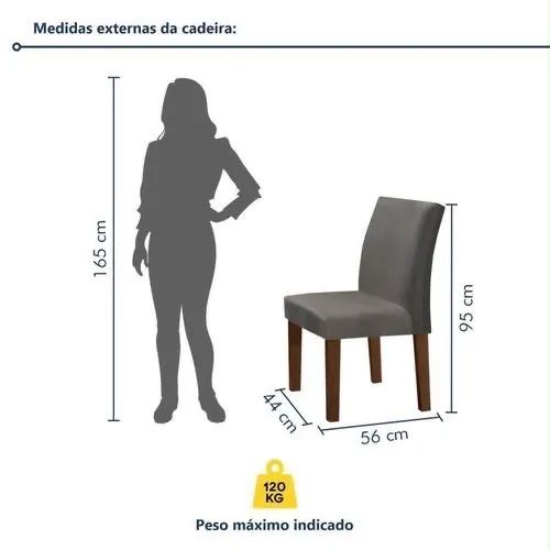 Mesa de jantar MDF + 4 cadeiras - Foto 4