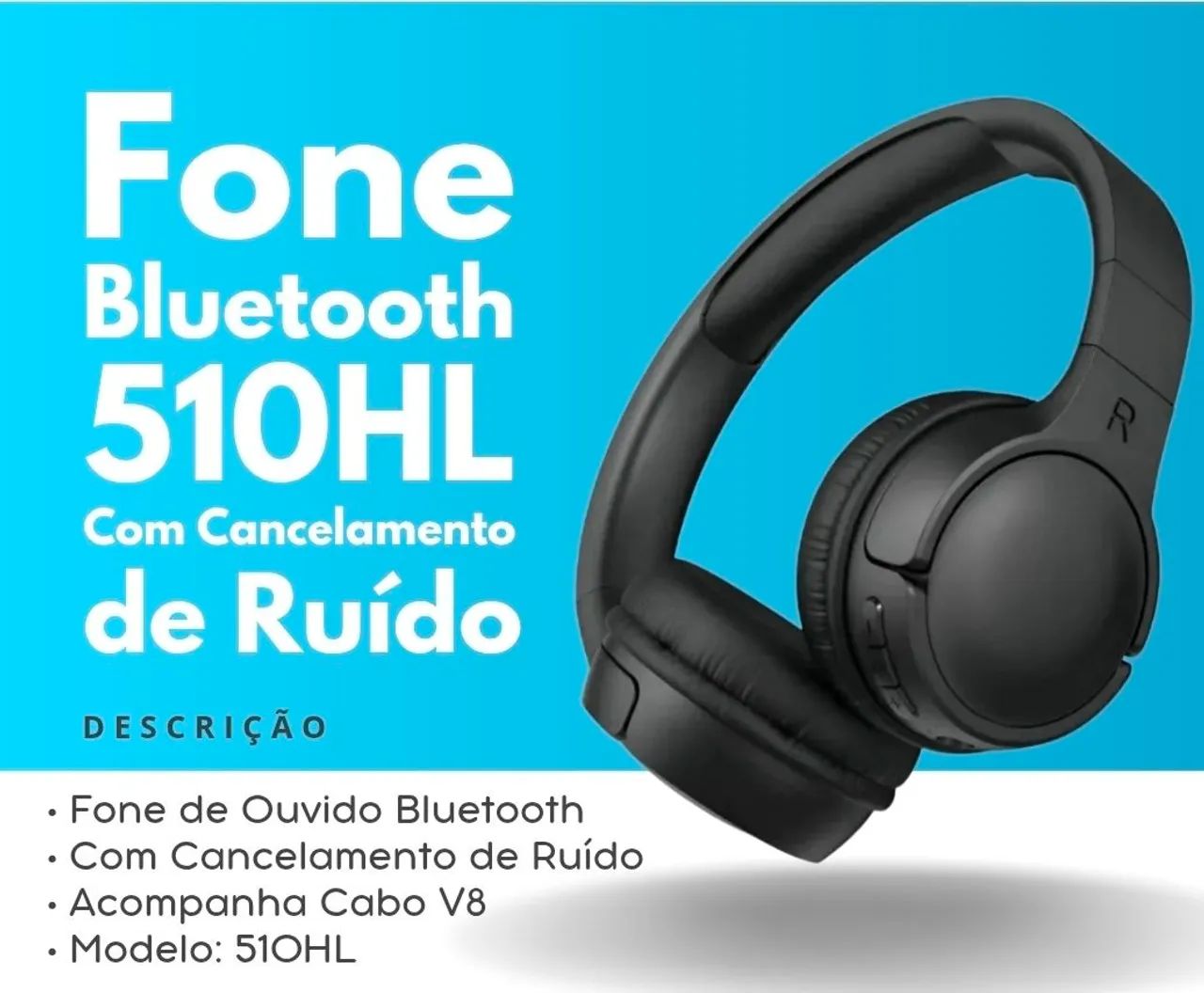 Fone Bluetooth sem fio