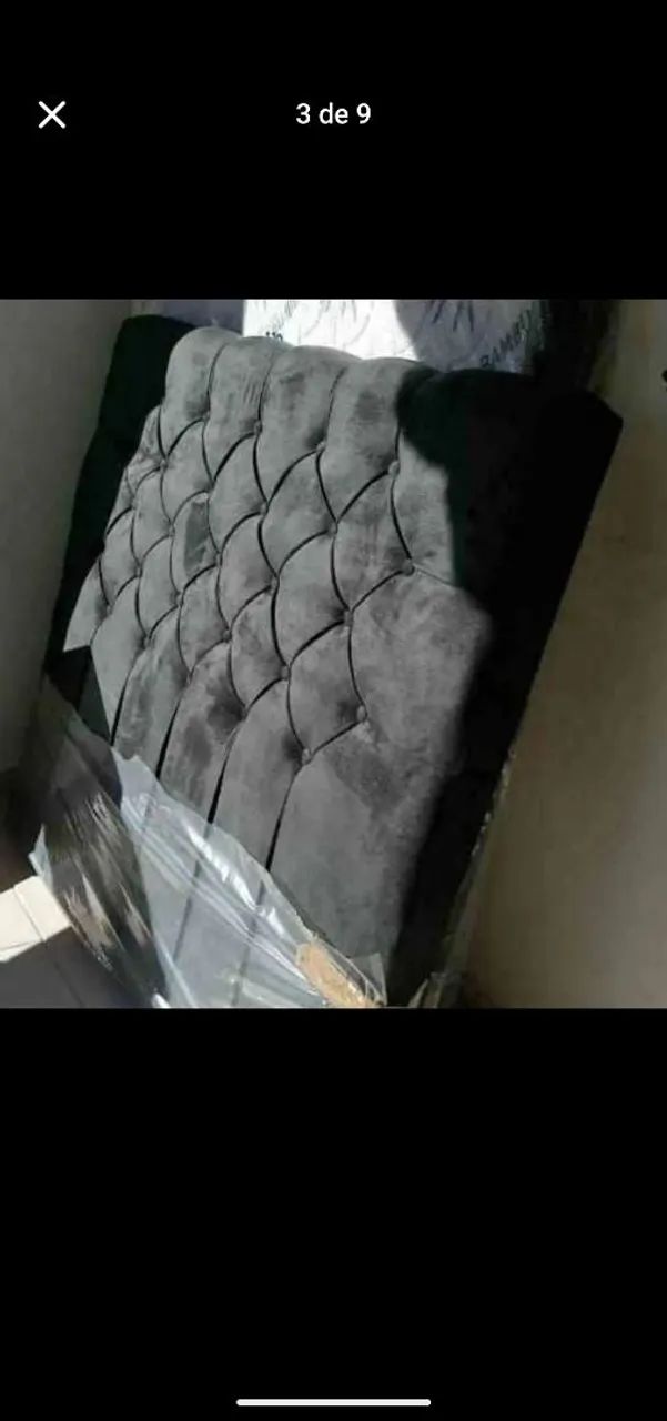 Cabeceira e cama box novas com frete grátis aqui. - Foto 2