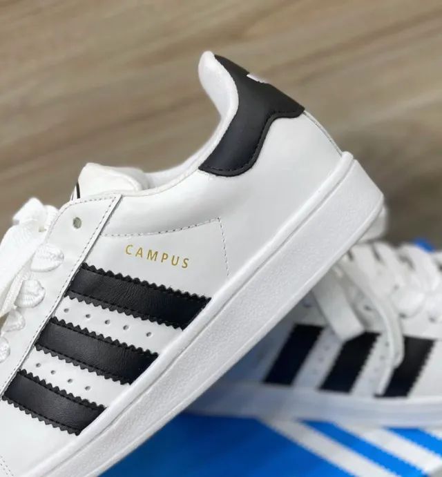 Adidas Campus 00s Premium Masculino Cor: Branca Detalhes Pretos - Disponível 38 AO 43 - Foto 4