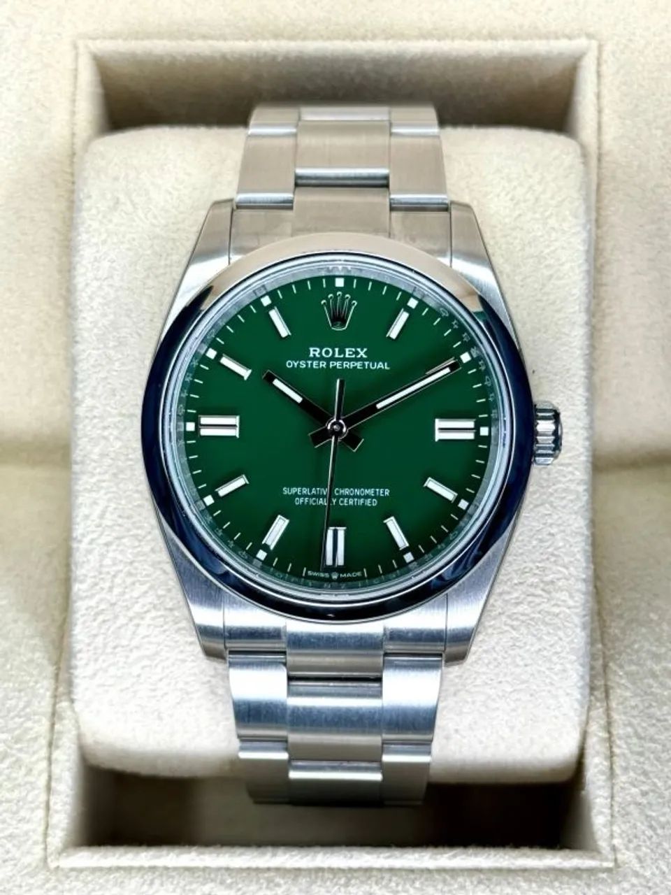 Rolex Oyster Perpetual Green Dial