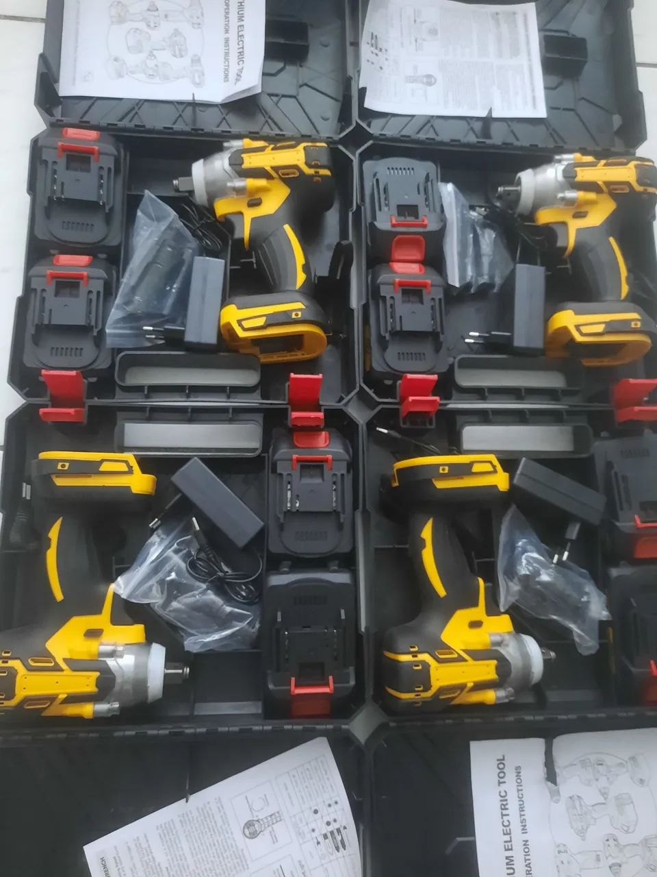 CHAVE DE IMPACTO PROFISSIONAL 800NM TORQUE DE FORÇA COMPLETA